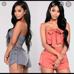 Cropped Shirt & Shorts Set - Fashion Nova
